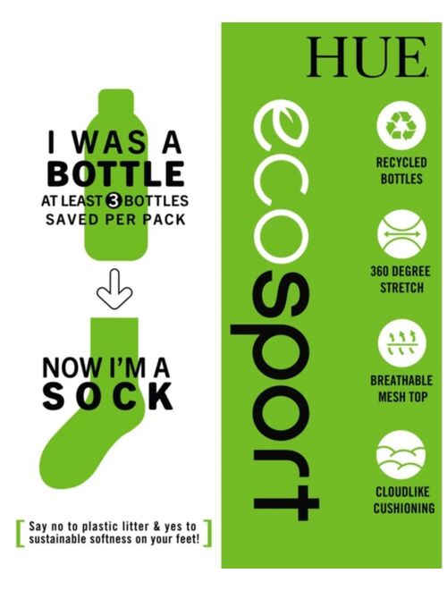 Hue Women's 3-Pk. Eco Sport Mini Crew Socks