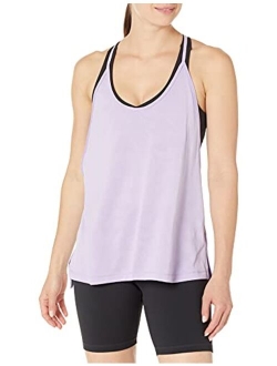 Women's (XS-3X) Jacquard Mesh Spaghetti Strap Low Coverage Racerback Workout Tank