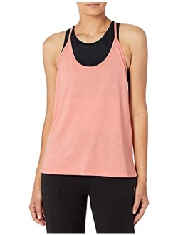 Women's (XS-3X) Jacquard Mesh Spaghetti Strap Low Coverage Racerback Workout Tank