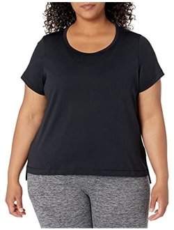 Women's Jacquard Mesh Cropped T-Shirt