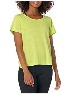 Women's Jacquard Mesh Cropped T-Shirt