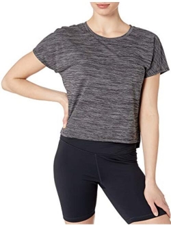 Women's Jacquard Mesh Cropped T-Shirt