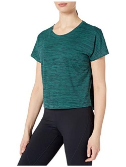 Women's Jacquard Mesh Cropped T-Shirt