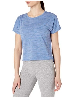 Women's Jacquard Mesh Cropped T-Shirt