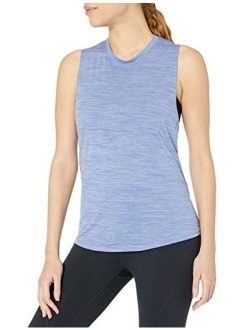 Women's Standard Jacquard Mesh Muscle Sleeveless Tank