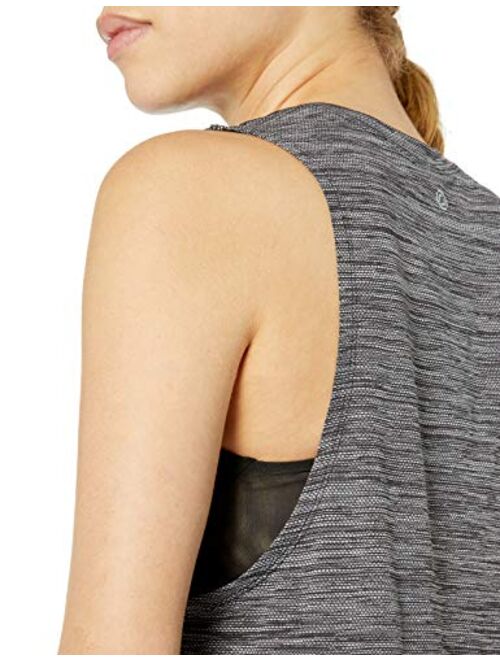 Core 10 Women's Standard Jacquard Mesh Muscle Sleeveless Tank