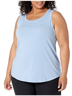 Amazon Brand - Women's (XS-3X) Soft Pima Cotton Stretch Open Back Yoga Sleeveless Tank