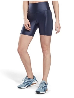 Women's High-Rise Shiny Bike Shorts