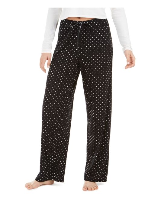 Hue Dot-Print Cotton Pajama Pants