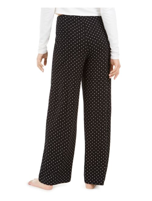 Hue Dot-Print Cotton Pajama Pants