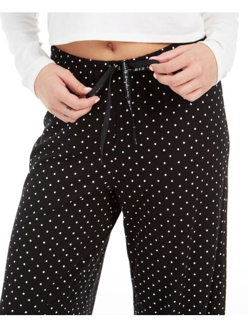 Hue Dot-Print Cotton Pajama Pants