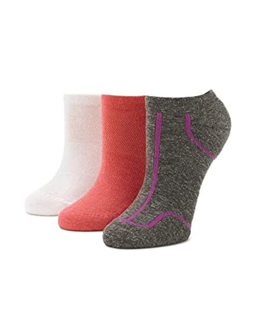 HUE womens Eco Sport Tab Back No Show 3 Pair Pack