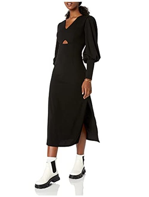 Wild Meadow Women's Balloon Sleeve Keyhole Midi Dress