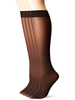 Opaque Knee Hi Socks, 4 Pair Pack Sockshosiery