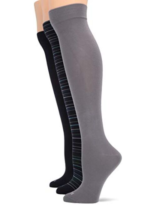 HUE Women's Modal Knee Sock 3 Pair Pack