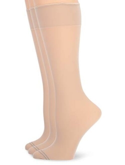 womens Graduated Compression Sheer Knee Hi Sock