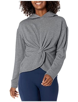 Women's (XS-3X) Cloud Soft Yoga Fleece Twist Front Hoodie Sweatshirt