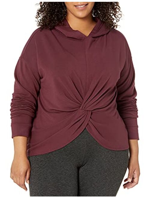 Core 10 Women's (XS-3X) Cloud Soft Yoga Fleece Twist Front Hoodie Sweatshirt