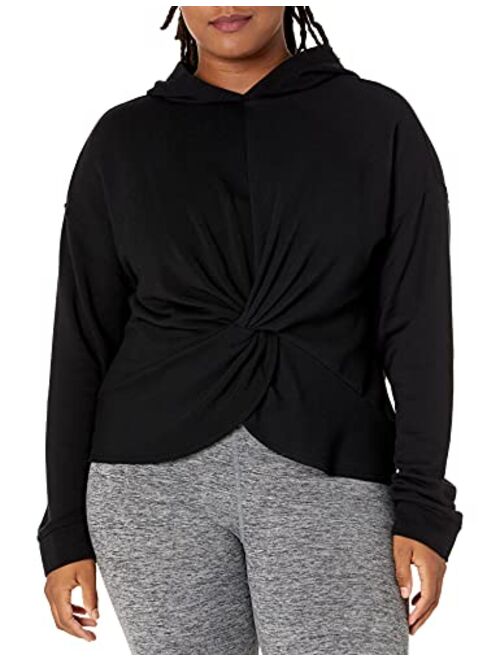 Core 10 Women's (XS-3X) Cloud Soft Yoga Fleece Twist Front Hoodie Sweatshirt