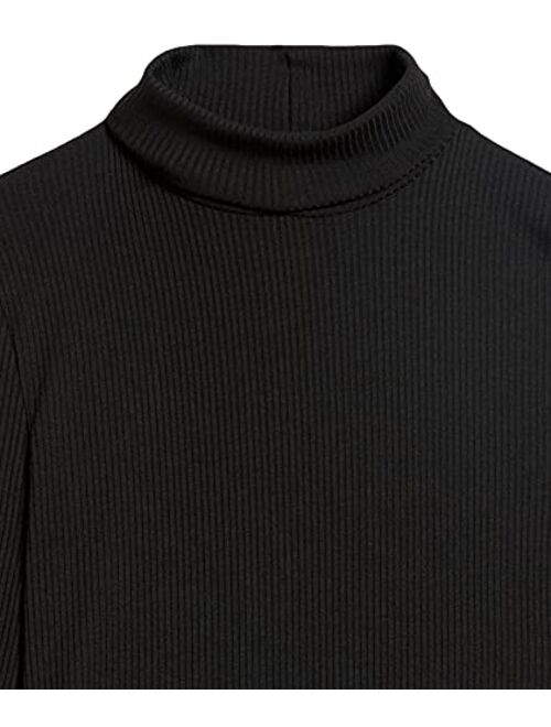 Wild Meadow Women's Long Sleeve Turtleneck Ribbed Maxi Dress