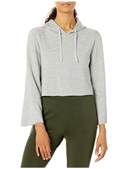 Women's Cloud Soft Cropped Bell Sleeve Relaxed Fit Yoga Sweatshirt