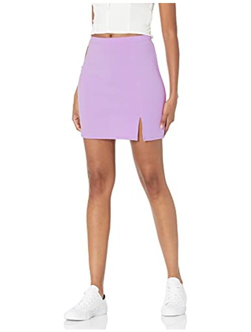 Wild Meadow Women's Side Slit-hem Mini Skirt