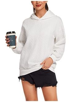 Beyove Women's Casual Hoodies Sweatshirts Fashion Long Sleeve Pullovers Trendy Plain Ladies Shirts Tops
