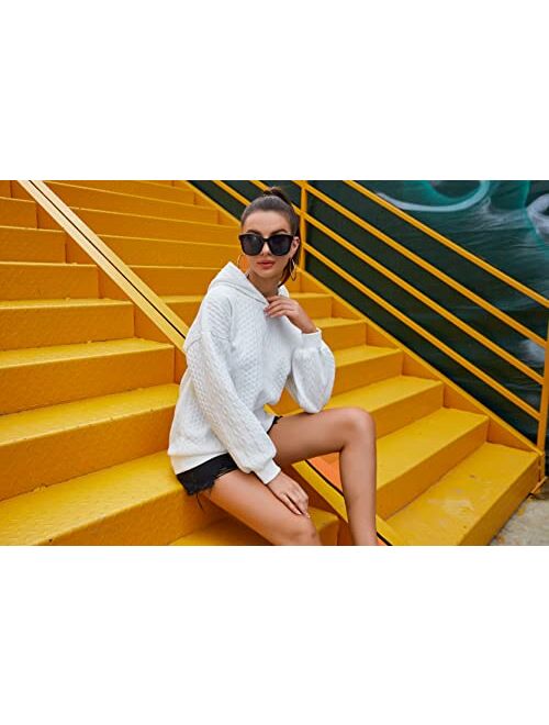 Beyove Women's Casual Hoodies Sweatshirts Fashion Long Sleeve Pullovers Trendy Plain Ladies Shirts Tops