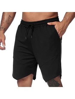 Men's Workout Gym Shorts Weightlifting Bodybuilding Squatting Fitness Jogger with Pockets