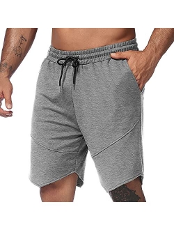 Men's Workout Gym Shorts Weightlifting Bodybuilding Squatting Fitness Jogger with Pockets