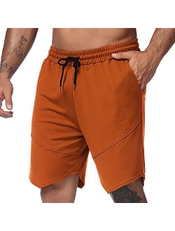 Men's Workout Gym Shorts Weightlifting Bodybuilding Squatting Fitness Jogger with Pockets