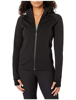 Women's Motion Tech Fleece Fitted Full-Zip Hoodie Jacket (Xs-XL, Plus Size 1x-3x)