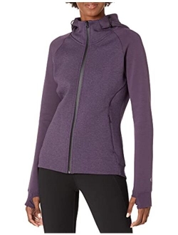 Women's Motion Tech Fleece Fitted Full-Zip Hoodie Jacket (Xs-XL, Plus Size 1x-3x)