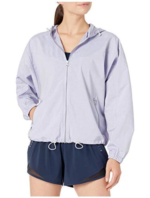 Amazon Brand - Core 10 Women's Lightweight Water-Resistant Woven Anorak Hoodie Jacket