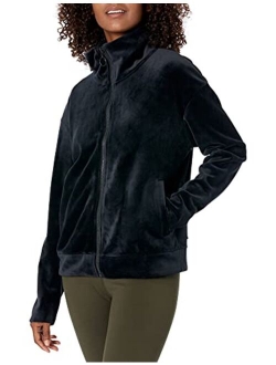 Women's Standard Luxe Velvet Full-Zip Yoga Jacket