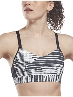 by Reebok Women's Lux Strappy Medium Support Sports Bra