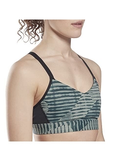 by Reebok Women's Lux Strappy Medium Support Sports Bra