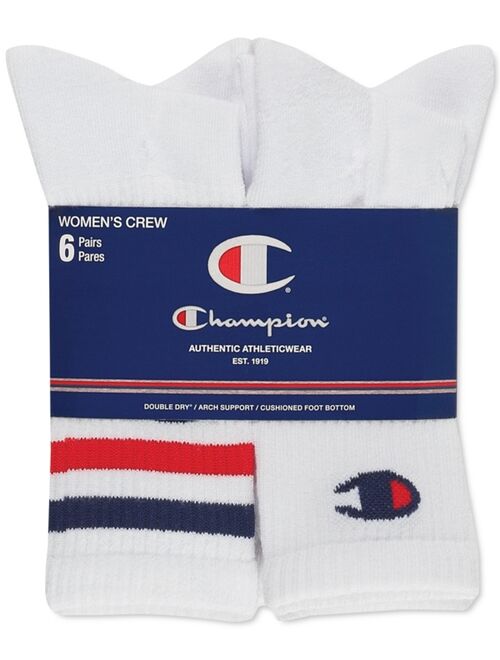 Champion Women's Crew Sock, 6-Pk