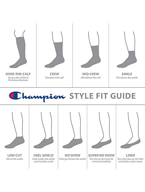 Champion womens Double Stripe Crew Sock, 3-pair