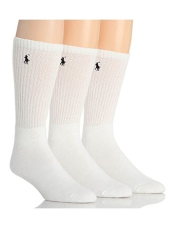 3-Pack Double Bar Stripe Crew Socks