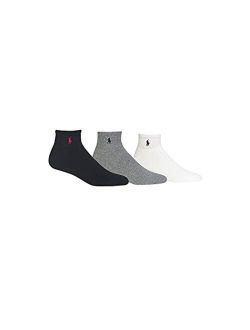Classic Cotton Cushioned Quarter Top Sock - 3 Pack (824032) XL/white/grey/black