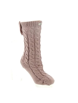 Women's Laila Bow Fleece Lined Sock Slipper