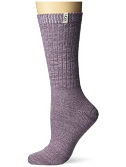 Rib Knit Slouchy Crew Socks