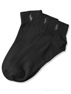 Ralph Lauren Men's Socks, Athletic Quarter 3 Pack