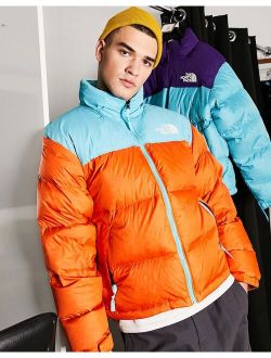 1996 Retro Nuptse jacket in orange