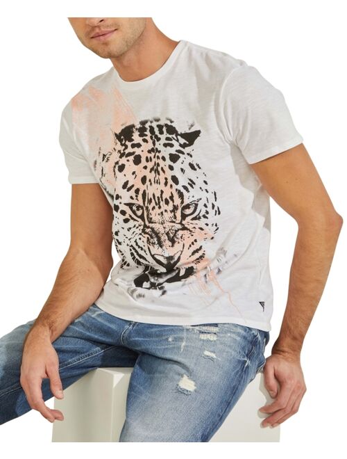 Guess Men's Leopard Graphic T-Shirt