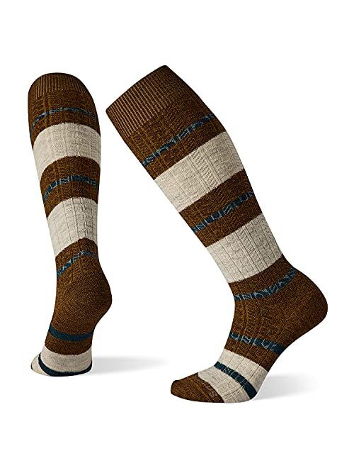 Smartwool Women's Everyday Striped Cable Merino Wool Knee High Socks