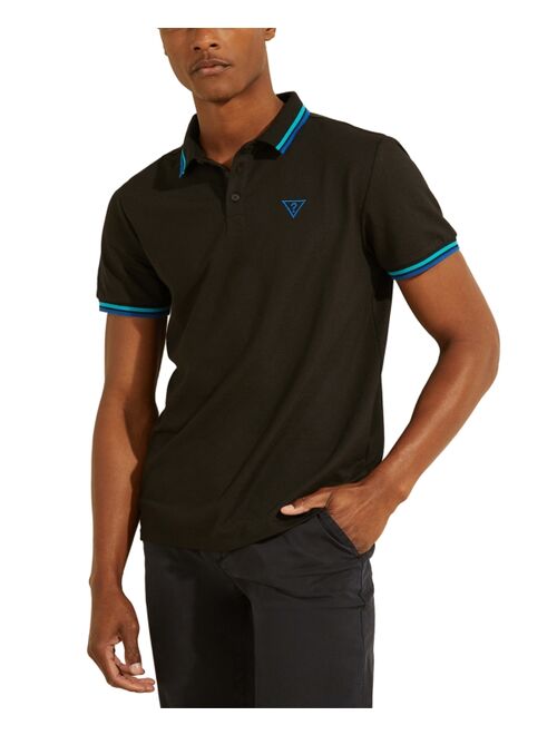 Guess Men's Sports Pique Logo Polo Shirt