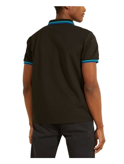 Guess Men's Sports Pique Logo Polo Shirt