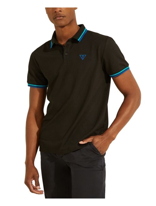 Guess Men's Sports Pique Logo Polo Shirt